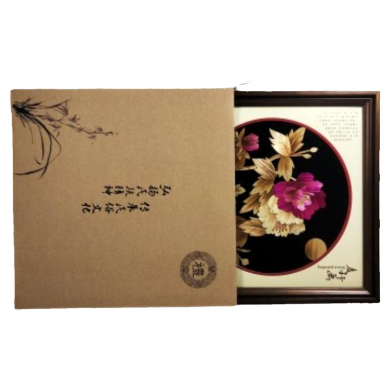 麦秆画中国风艺长安特色工艺品