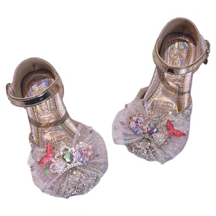 2026新款今年流行爆款女童超好看公主鞋儿童夏款洋气凉鞋软底皮鞋