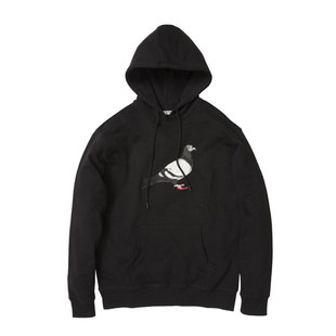 STAPLE PIGEON SIDE ZIP HOOD 大鸽子刺绣帽衫潮牌侧拉链连帽卫衣