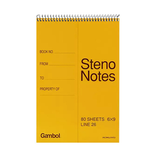 日本KOKUYO国誉线圈笔记本英语单词本gambol螺旋上翻本a5随身记忆本A6小本子记背神器好词好句摘抄本自我学习