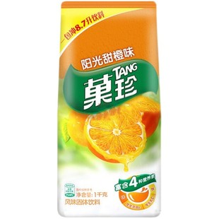 现货亿滋果珍果汁粉饮料1kg菓珍速溶固体饮料橙汁粉冲饮浓缩商用