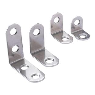 304不锈钢L型角码90度直角家具桌椅加厚固定件三角铁支架连接件片