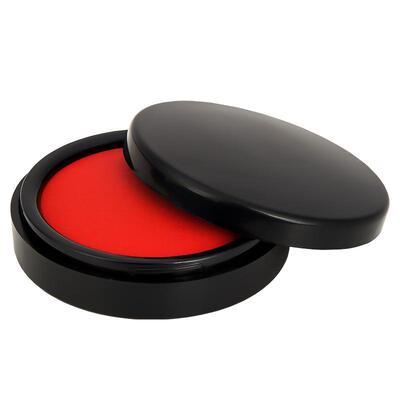 得力9864红色印台油性印台大号