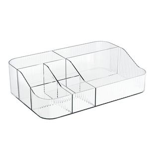 化妆品收纳盒桌面整理盒子梳妆台护肤品面膜口红化妆刷桌上置物架