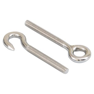 304不锈钢羊眼螺钉吊环螺丝带圈螺杆环形钩形螺栓M5M6M8M10M12mm