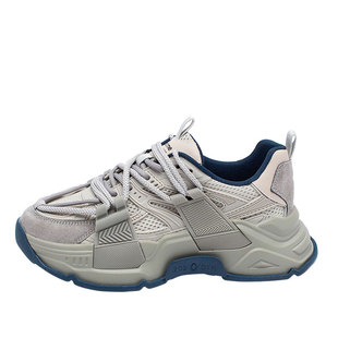 奥古狮登老爹鞋女2026新款春季厚底超火2025秋冬加绒情侣运动鞋男