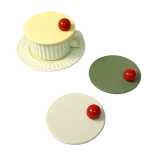 大口径食品级硅胶马克杯杯盖通用配件陶瓷玻璃杯子盖子水杯盖防尘