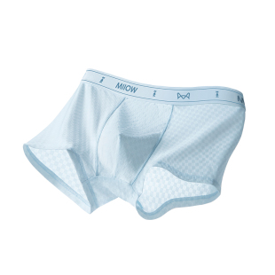 猫人青少年内裤男生发育期男童冰丝四角裤抑菌裆2026夏季平角短裤