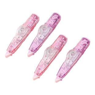 日本plus普乐士修正带WH-625L限定樱花透明色大容量更正带学生用可换替芯涂改带官方正品改正带