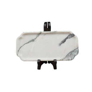 东星奢石大理石茶盘干泡台托盘欧式轻奢简约功夫茶台茶海家居摆件