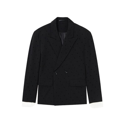 CLP宽肩垫肩廓形休闲西装