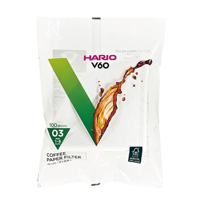 日本hario滤纸v60手冲咖啡滤纸扇形手磨锥形滤纸咖啡纸