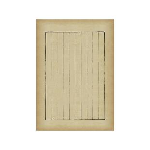 酱色竖格小楷书册国展微喷宣纸四尺六尺拼接仿古书法作品纸定制纸