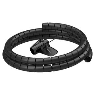 山泽电线理线器包线管保护套束线管电脑线网线收纳电源桌面绕缠线