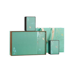 绿茶茶叶包装盒空礼盒红茶白茶黄精茶包装盒半斤茶叶礼盒空盒定制