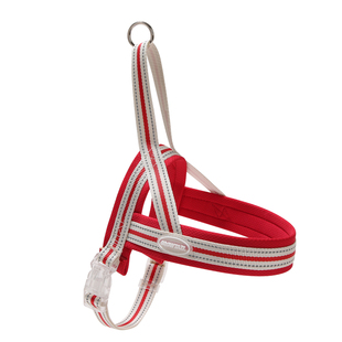 新款马鞍式狗狗牵引绳胸背带中大型犬外出适用反光背心式遛狗绳