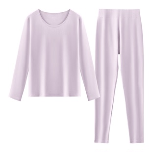 秋衣秋裤女士套装纯棉保暖内衣女款加绒冬季睡衣贴身睡觉穿打底衣