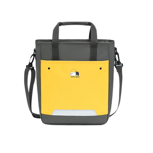 小学生补习袋儿童帆布书包男女孩美术袋手提课外辅导补习班拎书袋