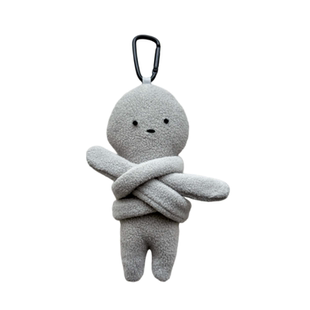 SGKJ抱抱自己挂件治愈系包包钥匙扣挂饰可爱毛绒小玩偶原创手工款