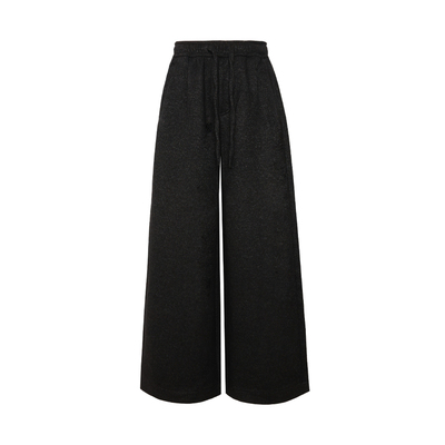 天丝羊毛混纺垂坠感拖地休闲裤