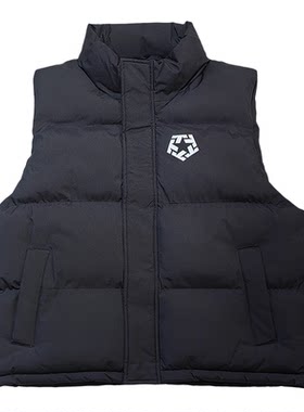 街舞涂鸦棉服马甲宽松加厚保暖