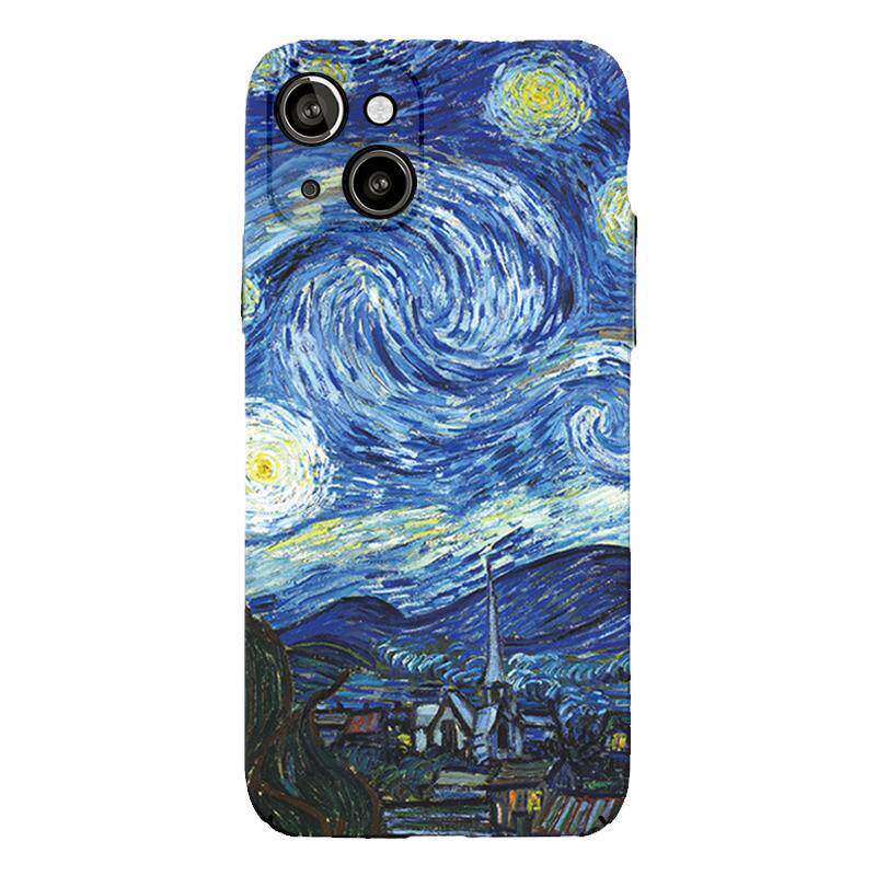 magsafe磁吸适用苹果17Promax手机壳iphone16梵高油画星空硬壳15Pro全包14防摔13个性12创意a