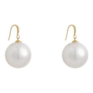 大珍珠耳坠女轻奢高级感气质大气耳环2025新款爆款耳钉巨好看耳饰