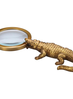 放大镜茱莉安纯铜欧式办公室鳄鱼