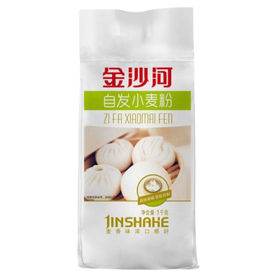 [金沙河面粉]自发小麦粉2/4/10斤自带酵母包子馒头花卷家庭多用粉