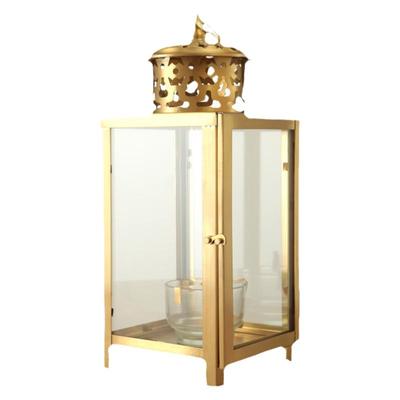 四方铜油灯防风天灯纯酥油灯灯盏家用供佛长明灯佛前供奉四头供灯