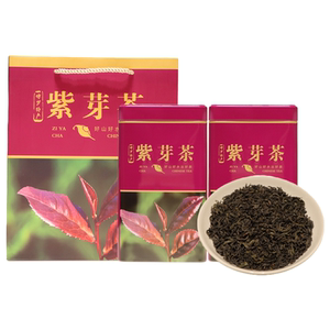 柏塘山茶明前紫芽茶客家特级茶叶