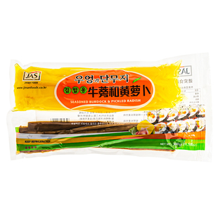 寿司食材JAS进安腌渍牛蒡和黄萝卜韩式紫菜包饭用 300g