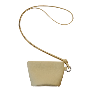 猴子家 凹造型神器！2025新款牛皮元宝零钱包 收纳卡包真皮挂脖包