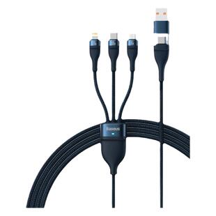 倍思数据线三合一快充充电线一拖三二拖三手机充电线100w适用于苹果华为数据线PD20w安卓手机平板ipad多功能