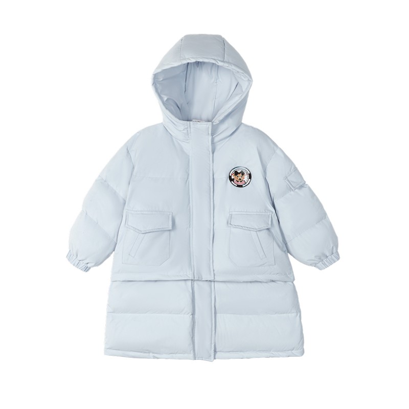 NORNOR女童冬装羽绒服可拆卸