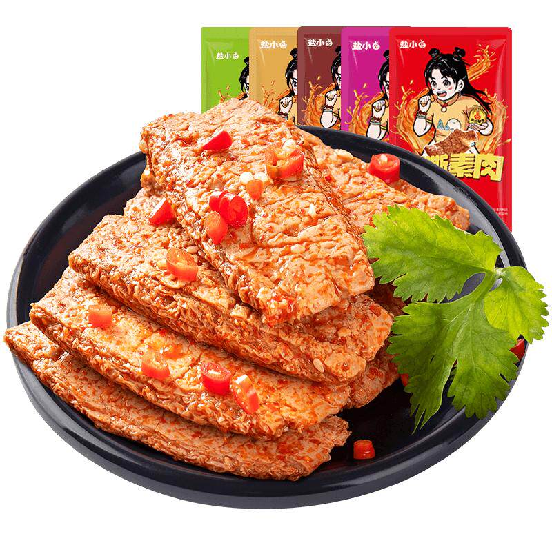 【任选4件36.8】盐津铺子零食大礼包休闲小吃鱼豆腐素肉辣味零食
