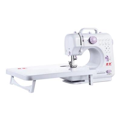 腾星505A缝纫机家用迷你电动微型多功能带锁边小型台式吃厚缝衣机