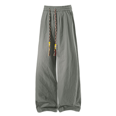 班尼路SK夏款宽松直筒纯棉休闲裤