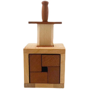 圣剑puzzle木质十级难度高智商烧脑解密盒益智拼图鲁班锁玩具礼物