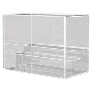 哪吒盲盒收纳展示架大容量阶梯式泡泡玛特展示盒防尘手办展示柜