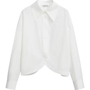 播法式衬衫女商场同款夏季新款气质通勤淡人长袖上衣BDR2CD1544