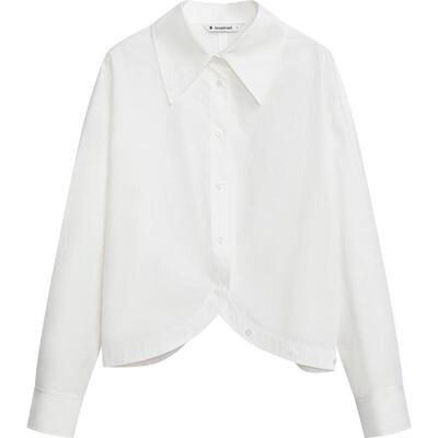 播法式衬衫女商场同款夏季新款气质通勤淡人长袖上衣BDR2CD1544