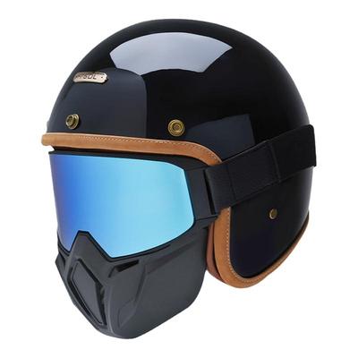 YSDL轻奢复古摩托车头盔