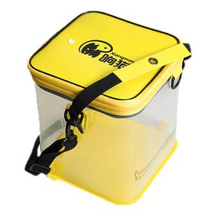 响猫打水桶户外钓鱼可折叠水桶多功能水桶装鱼野钓活鱼桶鱼护桶