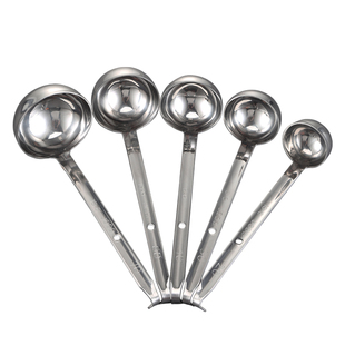 304不锈钢调料厨房勺酱料勺克数油勺商用短配料计量勺调味定量勺