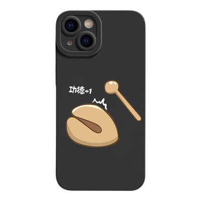 红米K90MAX简约iPhone17手机壳软VIVOIQOO15瞳眼创意苹果16Plus适用14ProMax木鱼功德加一加13T小众VIVOX300S
