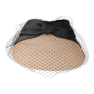 弗弗西FFX【初黛】蝴蝶结网纱氛围感空顶帽子夏季防晒法式草编帽