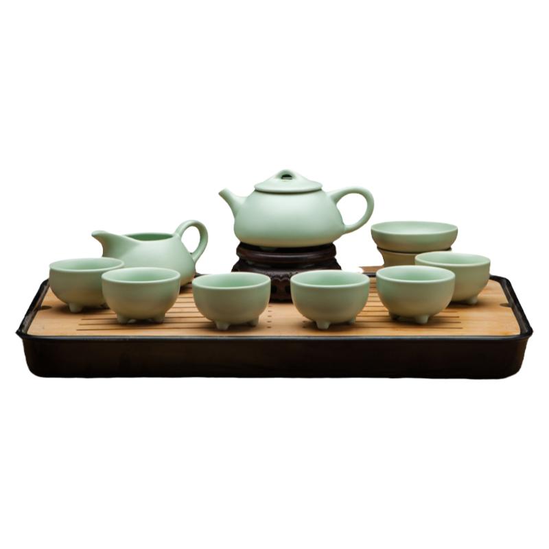 汝窑陶瓷茶具功夫泡茶9件套装