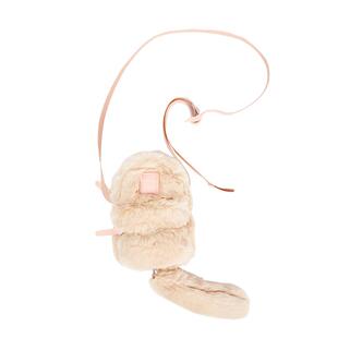 CILOCALA秋冬新款毛绒斜挎包可爱少女单肩包粉色高级感毛毛收纳包