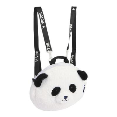 胜利羽毛球包熊猫造型迷你双肩包